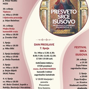 Devetnica Presvetom Srcu Isusovu u Palmotićevoj