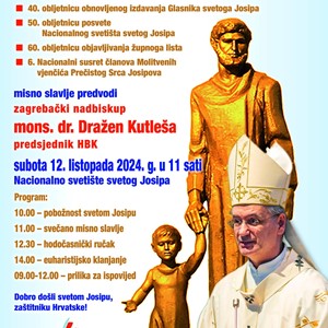 Nadbiskup Kutleša predvodi misno slavlje u Nacionalnom svetištu sv. Josipa