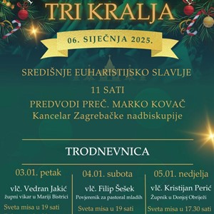 Proslava svetkovine Sveta Tri kralja u Kraljevom Vrhu