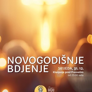 Novogodišnje bdjenje u Župi Majke Božje Lurdske