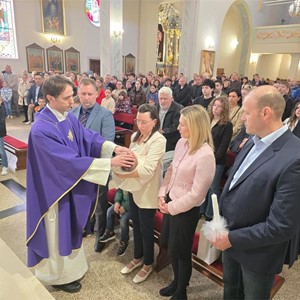 Krštenje petog djeteta u Župi sv. Jurja mučenika u Gornjoj Stubici