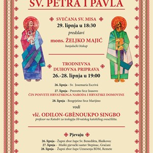 Banjalučki biskup Majić predvodi proslavu svetkovine sv. Petra i Pavla u Bešićima