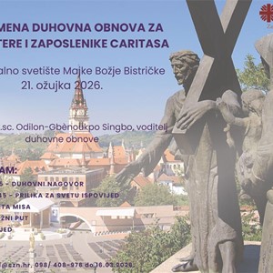 Korizmena duhovna obnova za volontere i zaposlenike Caritasa Zagrebačke nadbiskupije