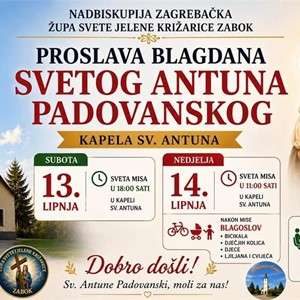 Proslava blagdana sv. Antuna Padovanskog u župi Zabok