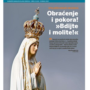 SVIBANJSKA PRILIKA Fatimska poruka: 100 godina poslije