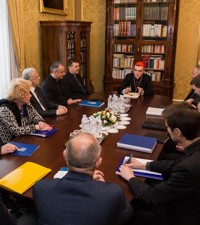 Kardinal Bozanić primio predstavnike Hrvatskog katoličkog sveučilišta