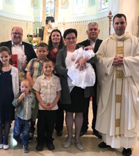 U Krašiću kršteno peto dijete obitelji Ćuk