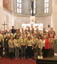 Mađarski izviđači na misi u sv. Marku 