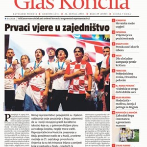 Novi Glas Koncila posvećen uspjehu hrvatske nogometne reprezentacije