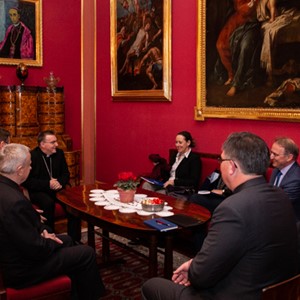 Susret kardinala Bozanića i ministrice Obuljen Koržinek