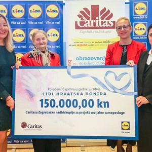 10 godina suradnje Lidla i Caritasa Zagrebačke nadbiskupije