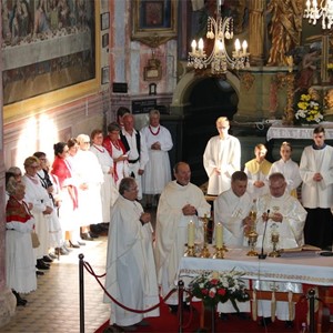 Misa Zahvalnica u prošteništu Majke Božje Jeruzalemske na Trškom Vrhu