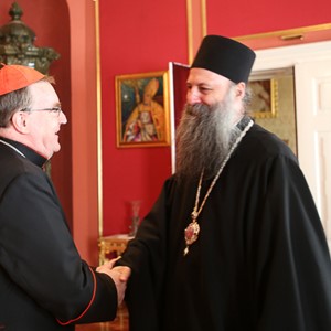 Susret kardinala Josipa Bozanića i mitropolita Porfirija Perića