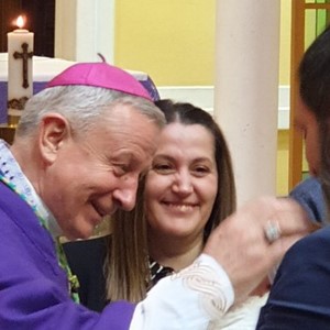 Biskup Gorski krstio Luciju, peto dijete obitelji Kristine i Krešimira Mršić