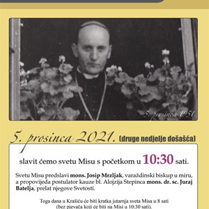 Proslava 70 godina od dolaska Alojzija Stepinca u sužanjstvo u Krašić 
