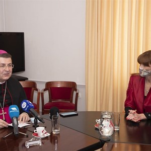 Pozdravna riječ biskupa Šaška na predbožićnom primanju kod karlovačke županice