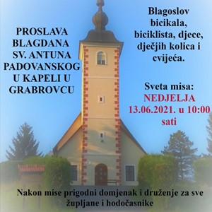 Proslava sv. Antuna Padovanskog u kapeli u Grabovcu