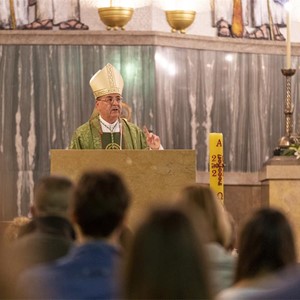 Uvod i homilija biskupa Šaška na svetoj misi prigodom zaziva Duha Svetoga za umjetnike