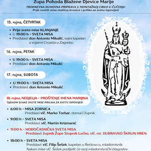 Tradicionalna proslava "Imena Marijina" u Čučerju