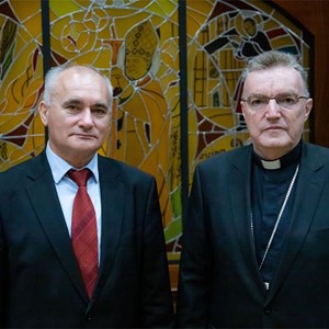 Kardinal Bozanić primio izabranog rektora Sveučilišta u Zagrebu