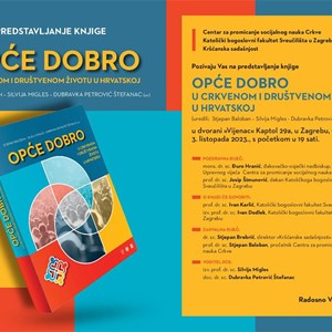Predstavljanje knjige „Opće dobro u crkvenom i društvenom životu u Hrvatskoj“