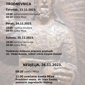 Proslava župne svetkovine Krista Kralja u zagrebačkoj župi Trnje