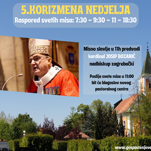 Kardinal Bozanić predvodi misno slavlje i blagoslov pastoralnog centra u Župi Uznesenja BDM u Stenjevcu