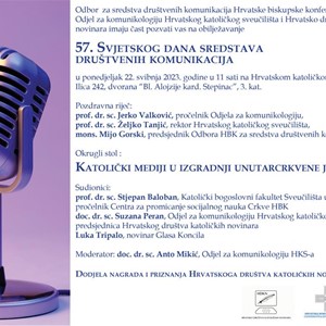 Obilježavanje 57. Svjetskog dana sredstava društvenih komunikacija na HKS-u
