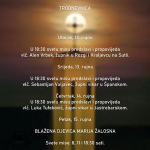 Proslava Blažene Djevice Marije Žalosne u Španskom