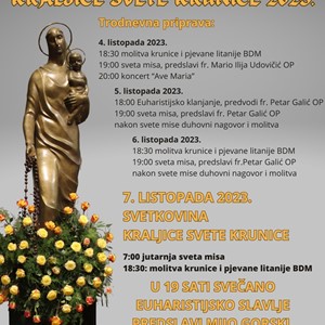 Proslava Kraljice Svete Krunice u Zagrebu