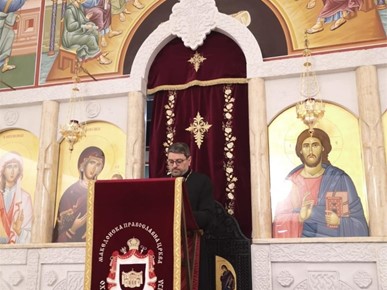 /A/2025/1/D/3. Molitvena postaja - kod pravoslavnih  Makedonske Pravoslavne Crkve - Nagovor o. Kirka Velinskog 20.  01.  2025. u crkvi svete Zlate Meglenske.jpg