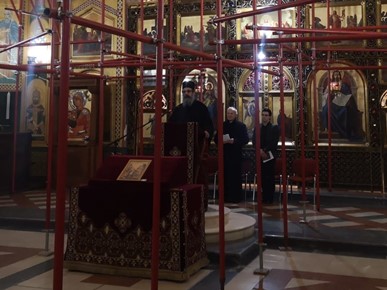 /A/2025/1/D/5. Molitvena postaja - kod pravoslavnih Srpske Pravoslavne Crkve - Nagovor o. Mihaila Žikića 22. 01. 2025. u Katedralnom hramu Preobraženja Gospodnjeg.jpg