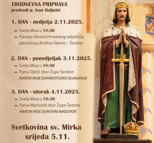 Proslava svetkovine sv. Mirka u Šestinama