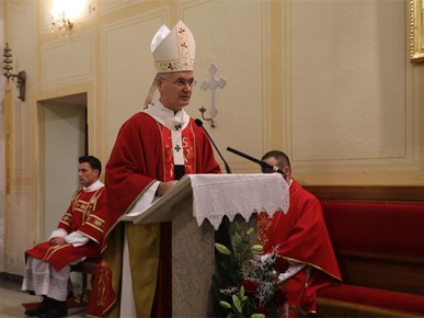 /A/2025/11/Prijenos relikvija/Nadbiskup Kutleša predvodio misno slavlje povodom dolaska relikvija bl. Alojzija Stepinca u Krašić (8).jpg