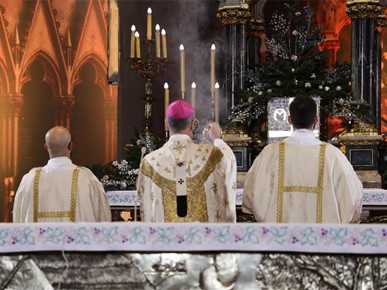 /A/2025/12/Božić/Nadbiskup Kutleša predvodio misno slavlje svetkovine Rođenja Gospodinova u Zagrebačkoj katedrali (3).JPG