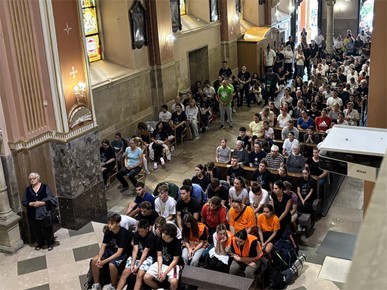 /A/2025/9/MARIJA BISTRICA/Misa - mladi/Hodočašće mladih Zagrebačke nadbiskupije u Mariju Bistricu (10).jpeg
