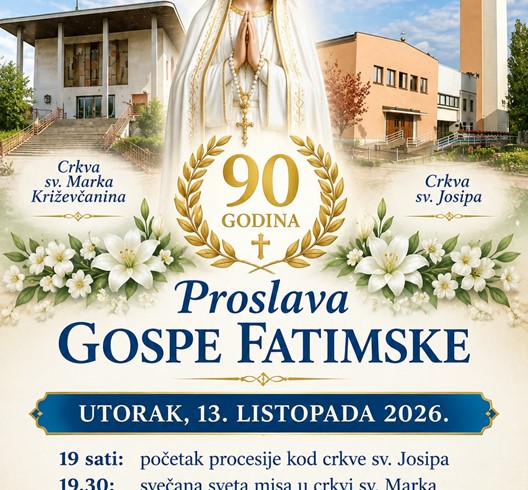 Proslava Gospe Fatimske na Trešnjevki