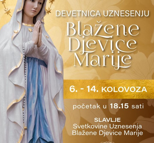 Devetnica uoči Velike Gospe u Župi Majke Božje Lurdske