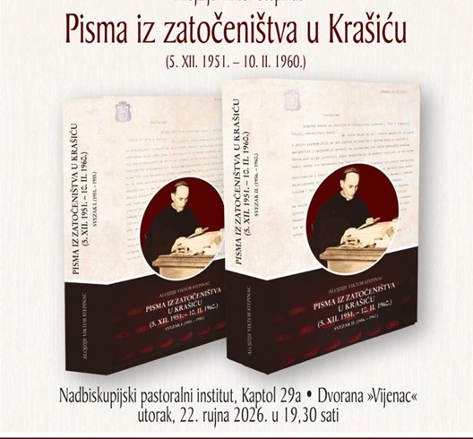 Predstavljanje knjige "Alojzije Viktor Stepinac - Pisma iz zatočeništva u Krašiću"
